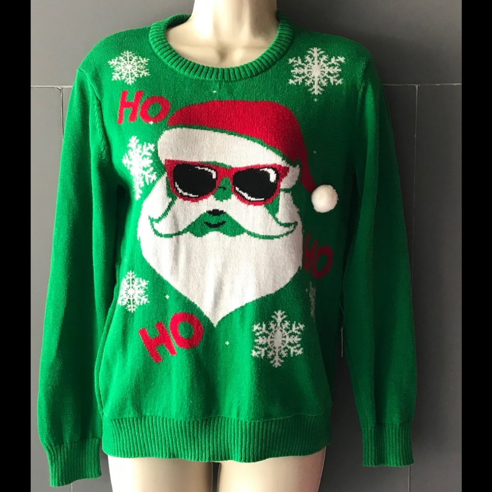 Christmas Sweater Santa Claus Medium Crewneck